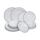 Tavola Küchenbedarf Geschirrset 18teilig white/black