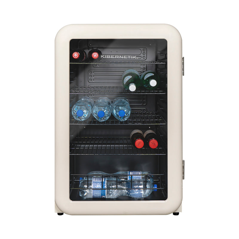 Kibernetik Getränkekühlschränke RKS130 Retro Getränkekühlschrank beige
