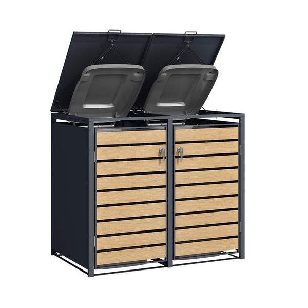 Accessori Holmberg Canda della spazzatura domestica per 2x 60L/120L/240L Scatole 2 porte