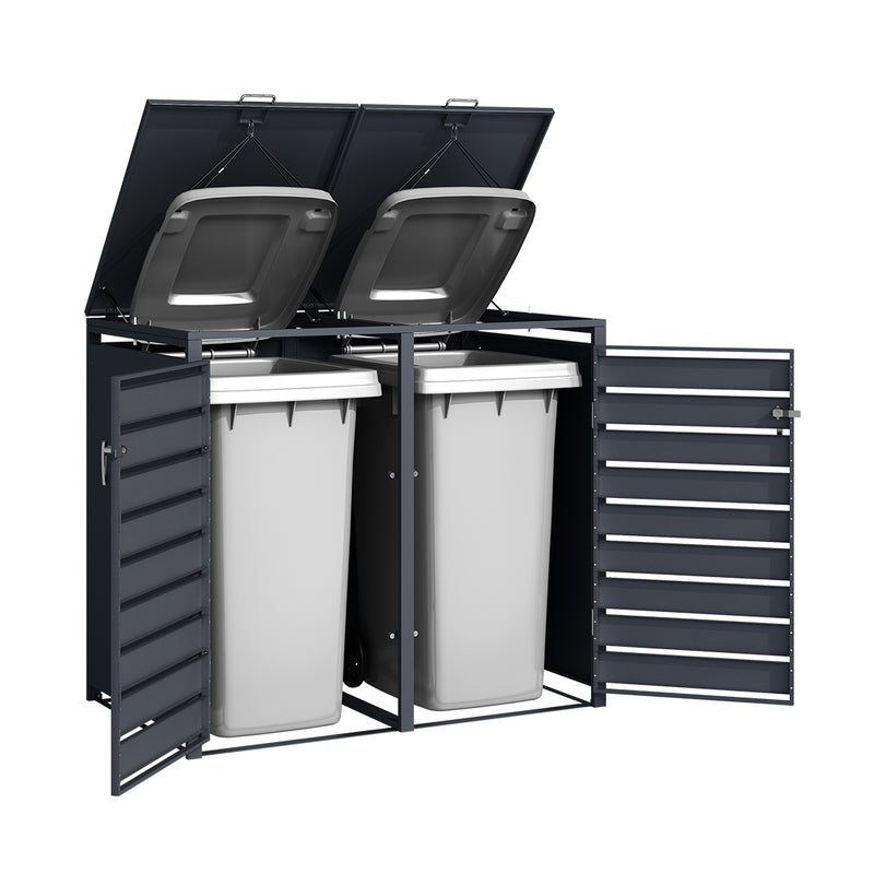Accessori Holmberg Canda della spazzatura domestica per 2x 60L/120L/240L Scatole 2 porte