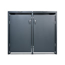 Holmberg accessories household garbage can box for 2x 60l/120l/240l boxing anthracite