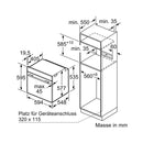 Bosch kitchen machines HBG7341B1 installation oven 230V