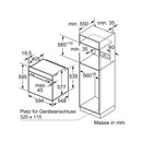 Bosch oven installation HBG7541B1C Ecoclean 400V