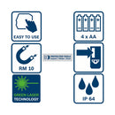 Bosch Professional Baugeräte Bosch GCL 2-50 G Kombilaser