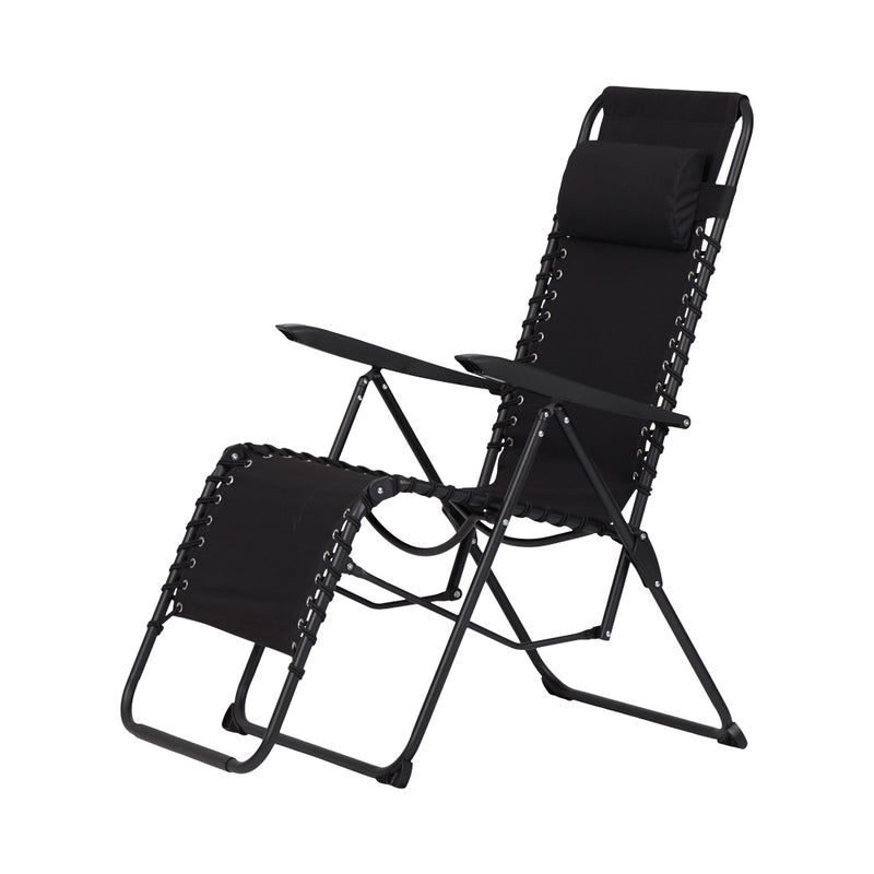 FS Star Garden Furniture da giardino Sedia rilassati con testata nero