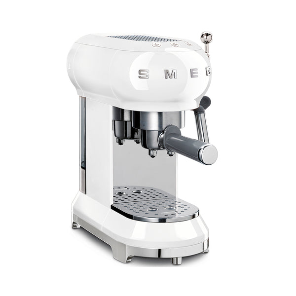 SMEG coffee machine ECF01Wheu espresso machine with portafilter white 50`style