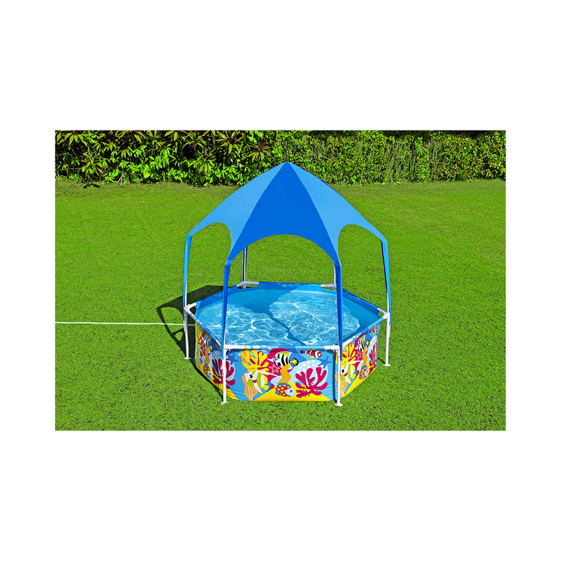 Bestway Kinder Pool with sun protection roof Ø183cm x 51cm