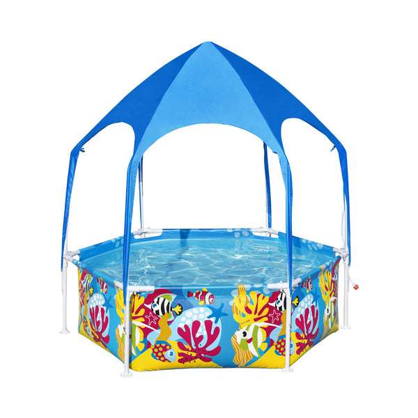 Bestway Kinder Pool with sun protection roof Ø183cm x 51cm