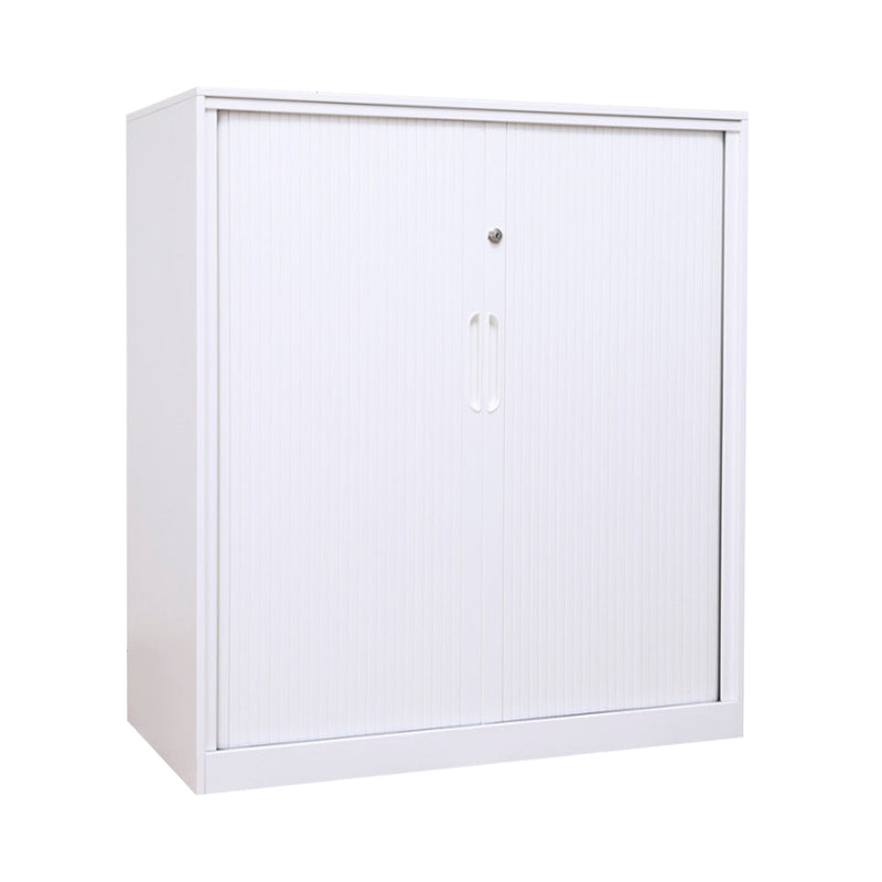 CONTINI Büromöbel Rollladenschrank 900x900x450mm weiss