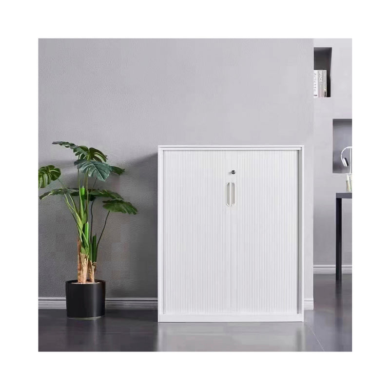 CONTINI Büromöbel Rollladenschrank 900x900x450mm weiss