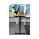 Contini office furniture height adjustable office table 2.0x0.9m oak / frame ET225E black RAL 9005