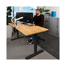 Contini office furniture height adjustable office table 2.0x0.9m oak / frame ET225E black RAL 9005