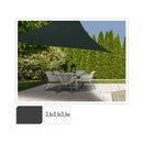 FS-STAR Zubehör Gartengeräte Sonnensegel 3.6x3.6 x 3.6m schwarz