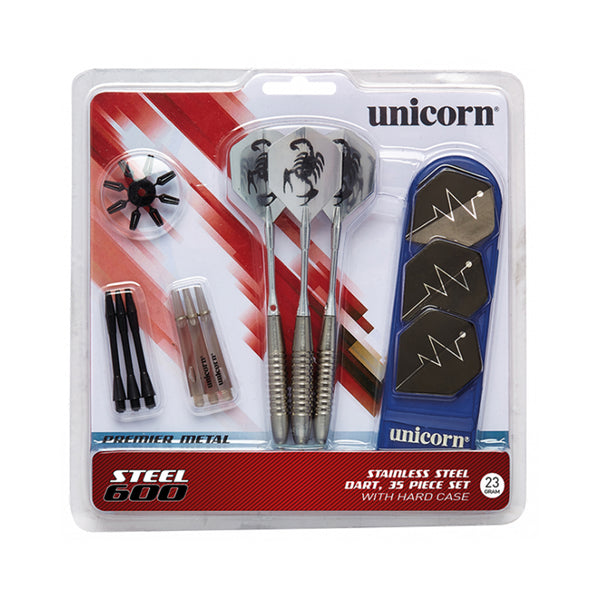 Unicorn leisure indoor steel tip 21 gr - steel 600 2sets dart arrows