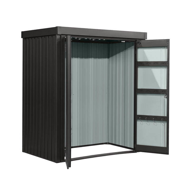 Floraworld garden furniture Premium device cabinet with flat roof 1.5 sqm