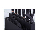 Berlinger Haus Küchenfarf Haus Messerset con stand e tagliere Black Rose Collection