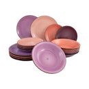 La cucina di Tavola ha bisogno di piatti a base di viola in 18 parti