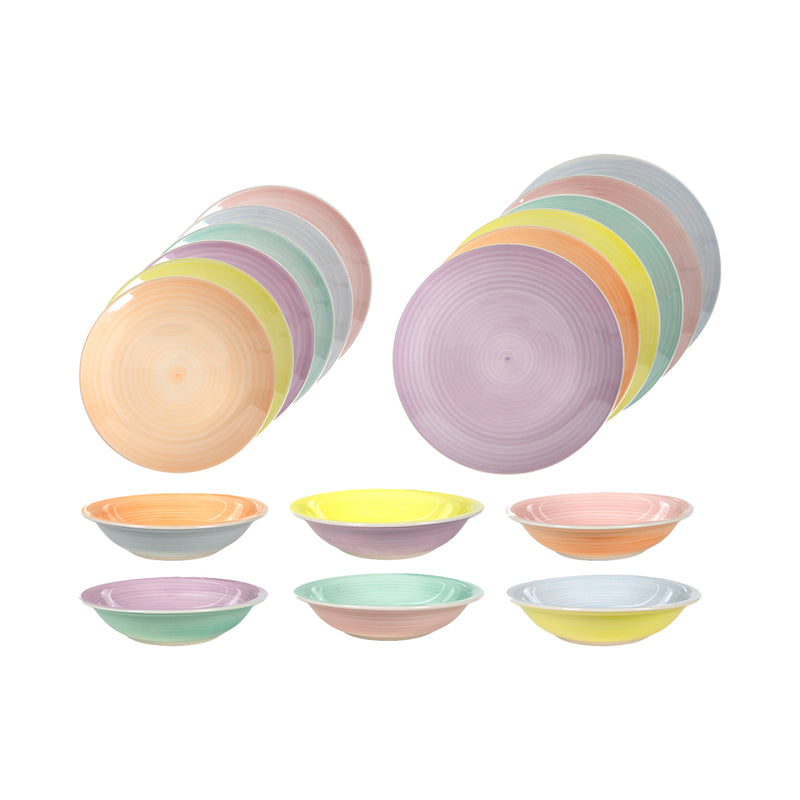 Tavola Kitchen a besoin de vaisselle pastell 18 parties