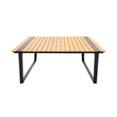 CONTINI MEUBLES DU MEUILLAGE DU JARDINE 180X90XM avec 4 chaises