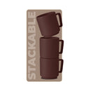 Berlinger Haus Küchenbarf Haus Cupset 4 STK. 300ml Matt Bordeaux Leonardo Collection