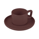 Berlinger Haus Küchenbarf Haus Espressotassenset 4 pcs. 100ml Matt Bordeaux Leonardo Collection