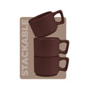 Berlinger Haus Küchenbarf Haus Espressotassenset 4 pcs. 100ml Matt Bordeaux Leonardo Collection