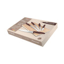 Berlinger Haus Küchenbarf Haus 6-part knife set with bamboo cutting board Matt Bordeaux Leonardo Collection