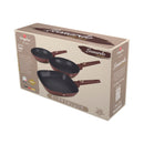 Berlinger Haus Küchenfarf Haus 3-part frying pans set Ø 20/28cm Matt Bordeaux Leonardo Collection