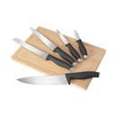 Berlinger Haus Küchenbarf Haus 6-part knife set with bamboo cutting board Matt Anthracite Collection
