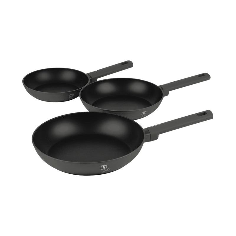 Berlinger Haus Küchenfarf House 3-part frying pans set Ø 20/24/28 cm Matt Anthracite Collection