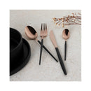 Berlinger Haus Küchenbarf Haus Black Collection Matte 24 Party cutlery set Black/Rose-Gold