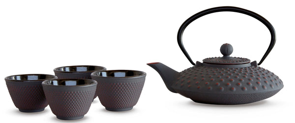 Easy Life Tea Eknenet with 4 cups, 800ml, cast iron, gray 055.500.001