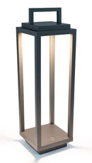 Abert Lampe Abert Resort Maxi wiederaufladbar, grau 14x14cm H54cm 111.003.397