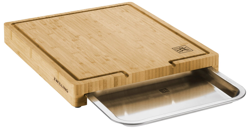 Zwilling Kitchen BBQ+ Schneidebrett Bambus mit Schublade, 39x30cm 222.014.014