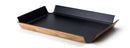 Continenta Tablett rutschfest schwarz metallic, 41x29.5 cm 2931