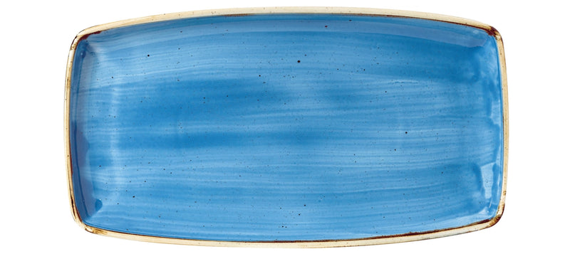 Piastra Churchill Stonecast Flowerwer Blue Rectangular 29.5x15cm 343.002.004