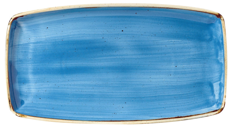 Churchill Plate STONECast Cornflower Blue Rectangular 35x18.5cm 343.002.018