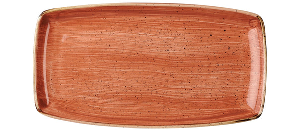 Churchill Plate STONECAST SPIED Orange Rectangular 29.5x15cm 343.003.023