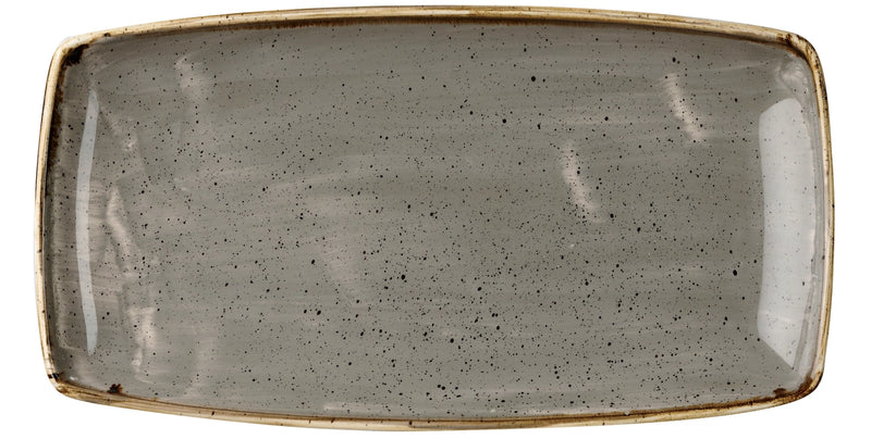 Churchill plate stonecast peppercorn gray rectangular 35x18.5cm 343.004.024