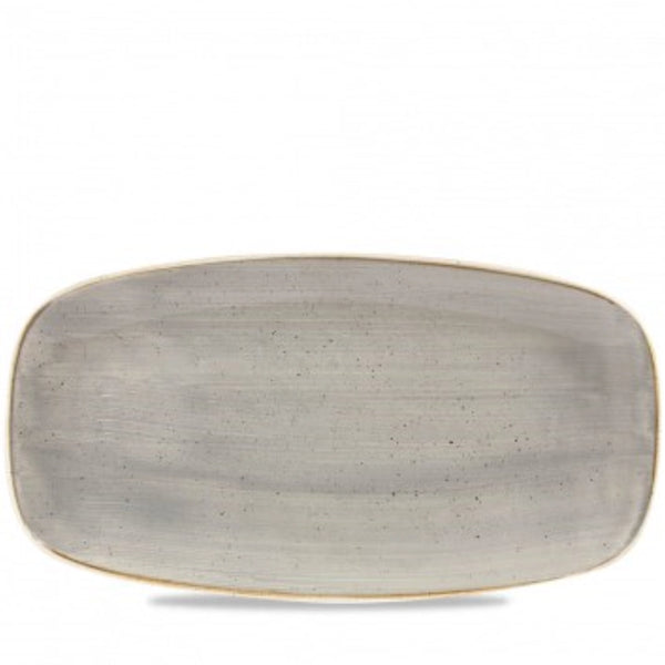 Churchill plate stonecast peppercorn gray rectangle. NO 3 29.8x15.3cm 343.004.047