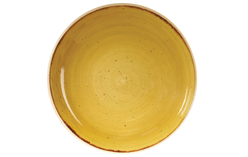 Churchill Coupe Teller Stonecast Mustard Yellow tief 31cm 343.006.021
