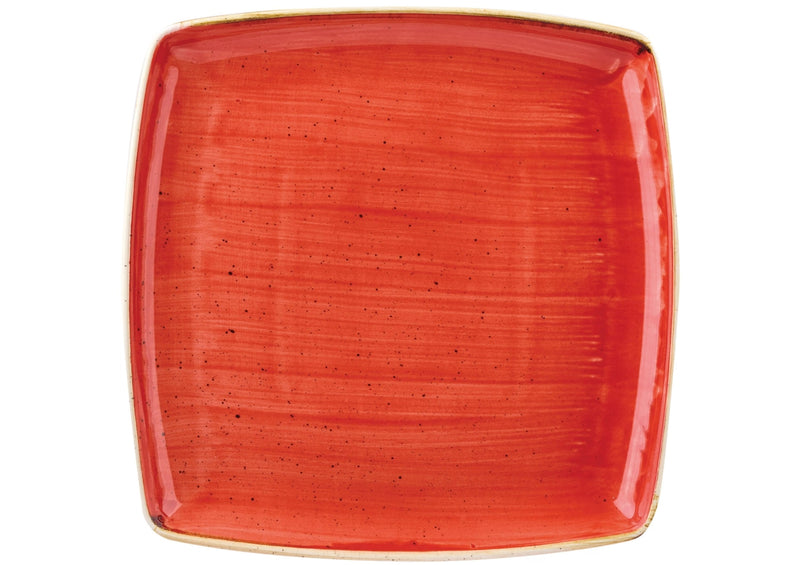 Churchill Platte Stonecast Berry Red Quadratic 26.8x26,8 cm 343.015.012