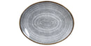 Churchill Teller S.P. Homespun Stone Grey oval coupe 27x22.9cm 343.019.009