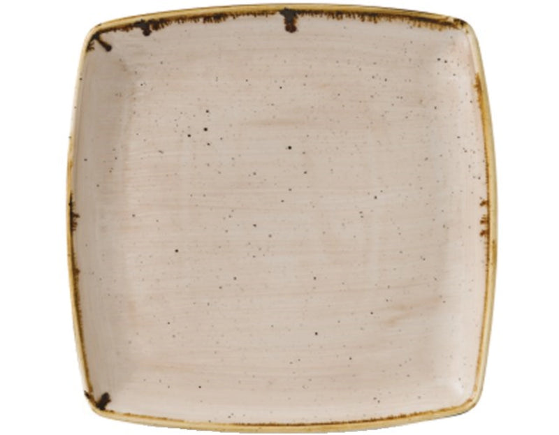 Churchill plate stonecast nutmeg beige beige square 26.8x26.8cm 343.026.014