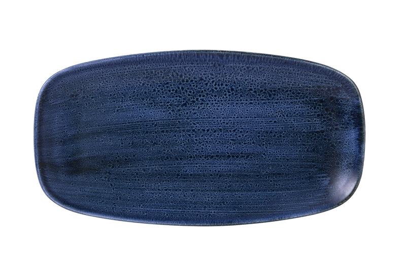 Piatto Churchill Stonecast Plume Ultramarine Rettangolare 35.5x18,9 cm 343.052.026