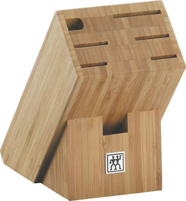 Zwilling kitchen knife block bamboo with scissor compartment, 24x11.5x19.5 cm 35042-400-0