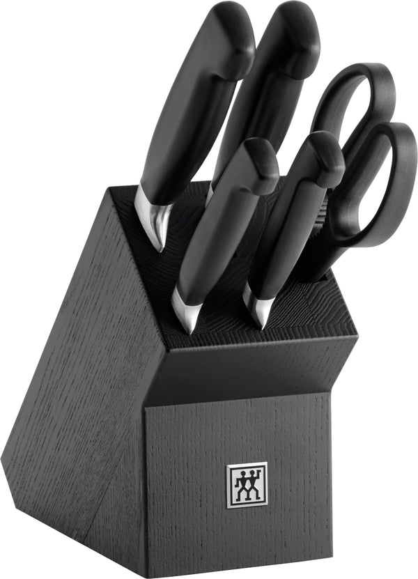 Zwilling Kitchen knife block Four Star "Lady Block", black, 6 pcs. 35144-600-0