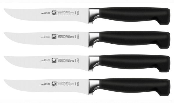 Zwilling Kitchen Steak Couteau quatre étoiles 4er set 140x250 mm 39190-000-0