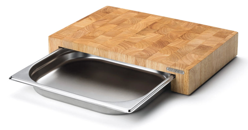 Continenta cutting board with a stainless steel drawer, 39x27x6 cm 4026