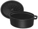 Daub Cocotte 23 cm, oval, black, cast iron 2.35l 40500-231-0